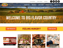 Tablet Screenshot of cloverdalefoods.com